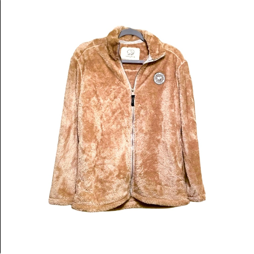 NWOT Ivory Ella Fuzzy Zip-up Jacket